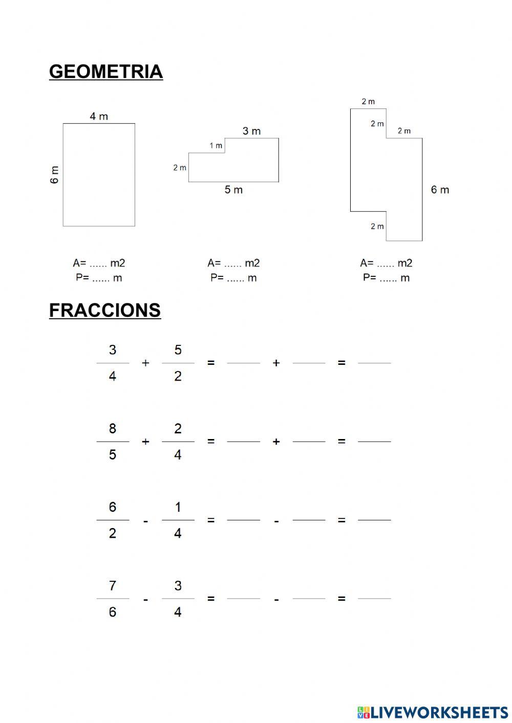 Fraccions i geometria