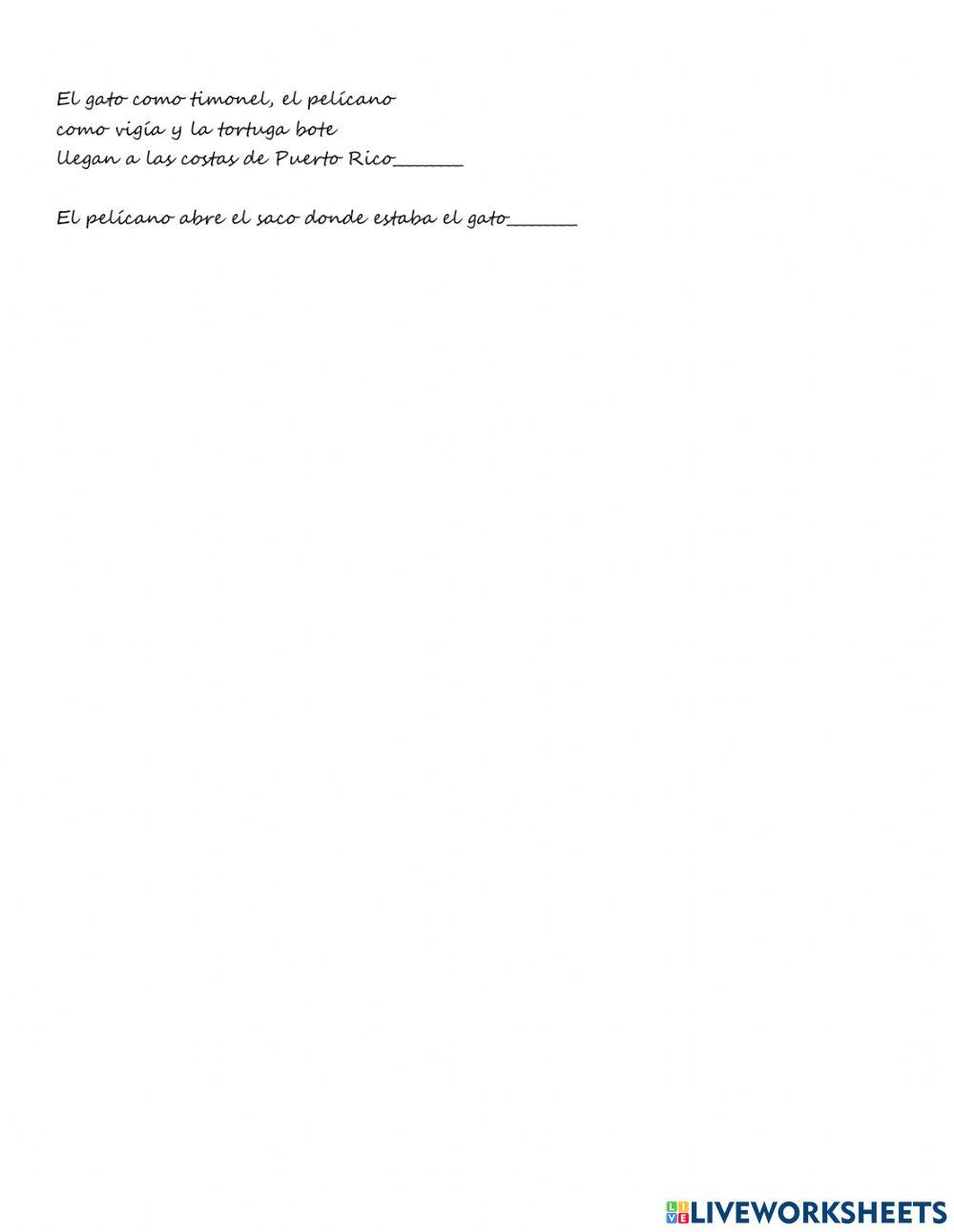 Orden de sucesos Los tres náufragos