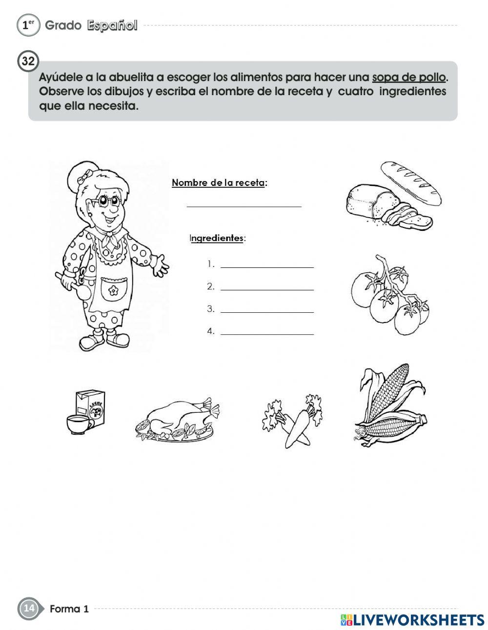 Ii parte de español - prueba de fin de grado- primer grado