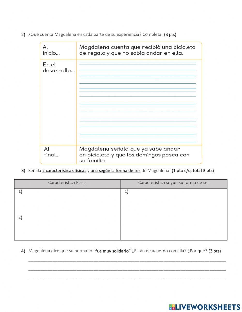 Evaluación de lenguaje
