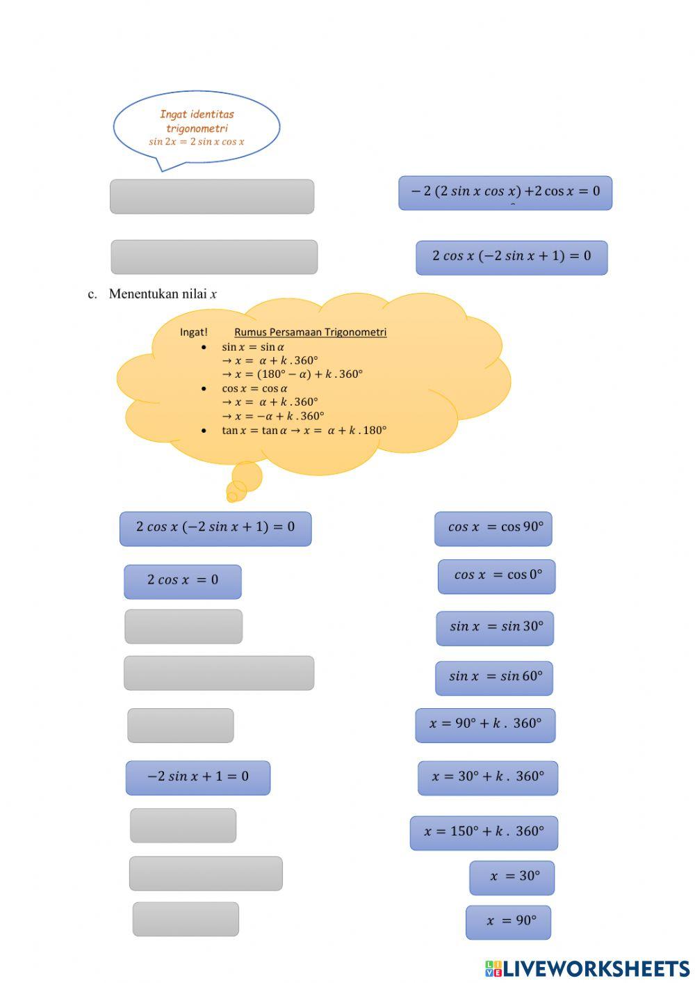 Selang Kemonotonan Fungsi Trigonometri