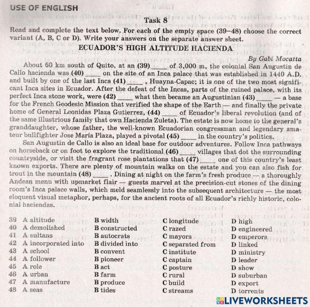 ZNO Use of English 3