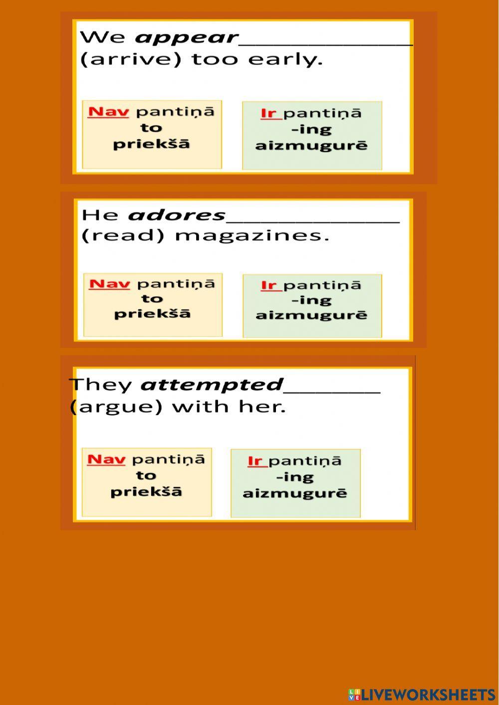 Gerunds or to infinitive