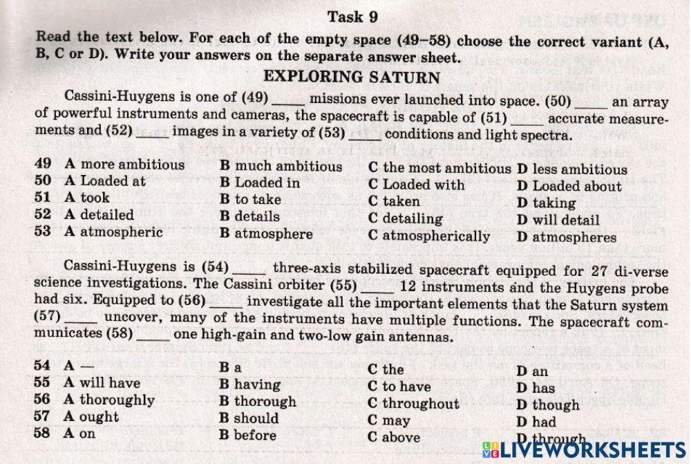 ZNO Use of English 6