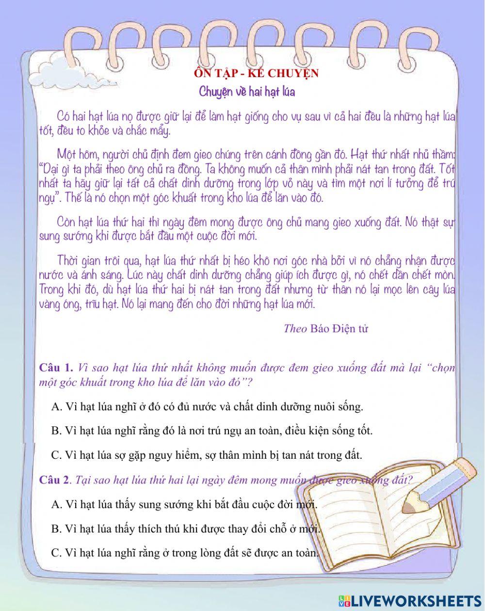 Ôn tập kể chuyện