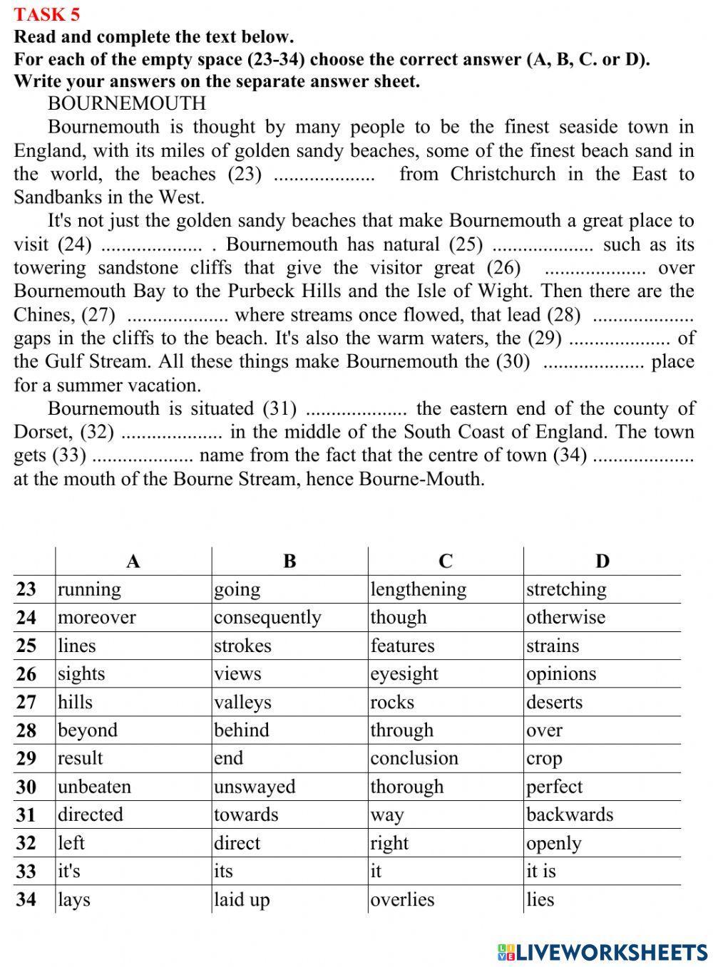 ZNO Use of English 5