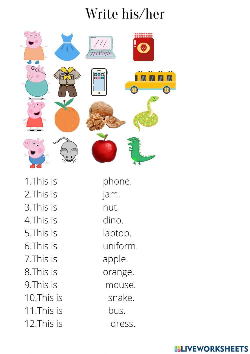 1597489 | His her | Марина Колесникова | LiveWorksheets