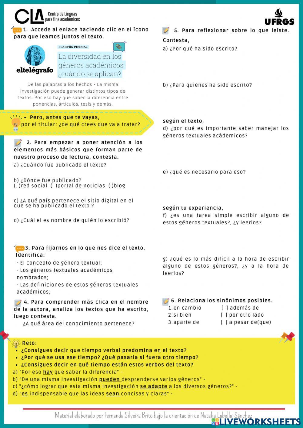 La diversidad en los géneros académicos: ¿cuándo se aplican?