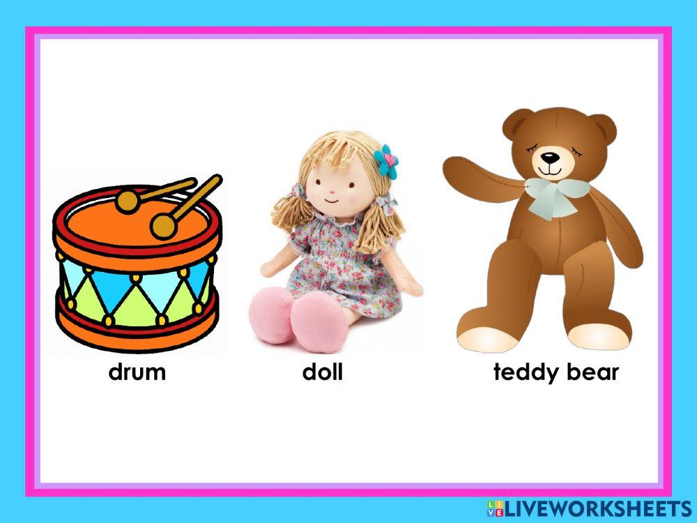 Listen and repeat: Toys