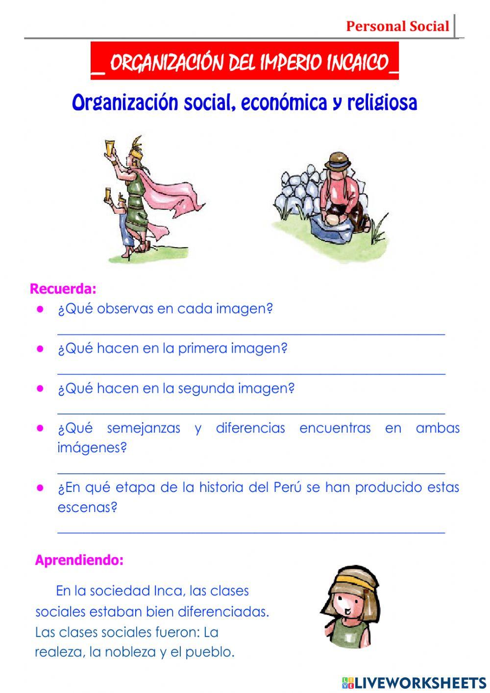 Organización del Imperio Incaico