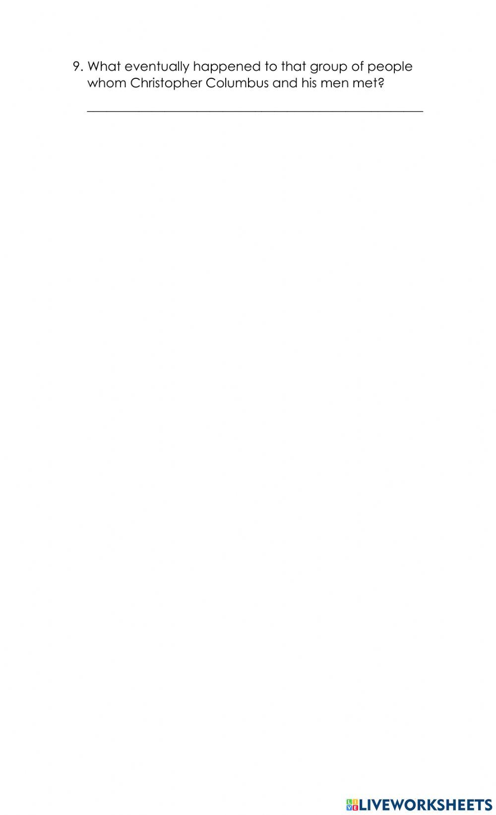 Christopher Columbus test