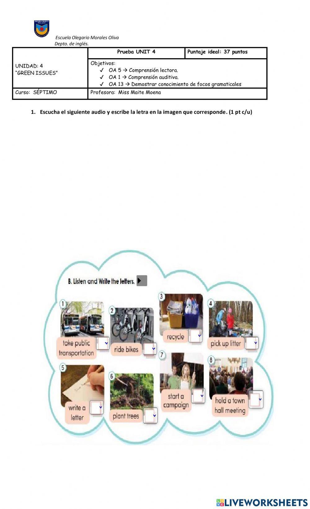 Prueba septimo green issues