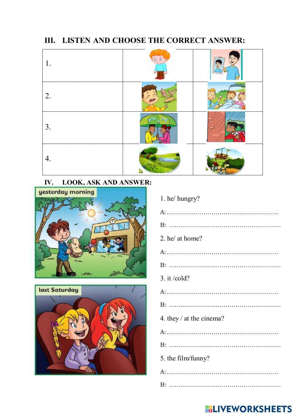 Grade 4-Unit 12. Look at the photos!