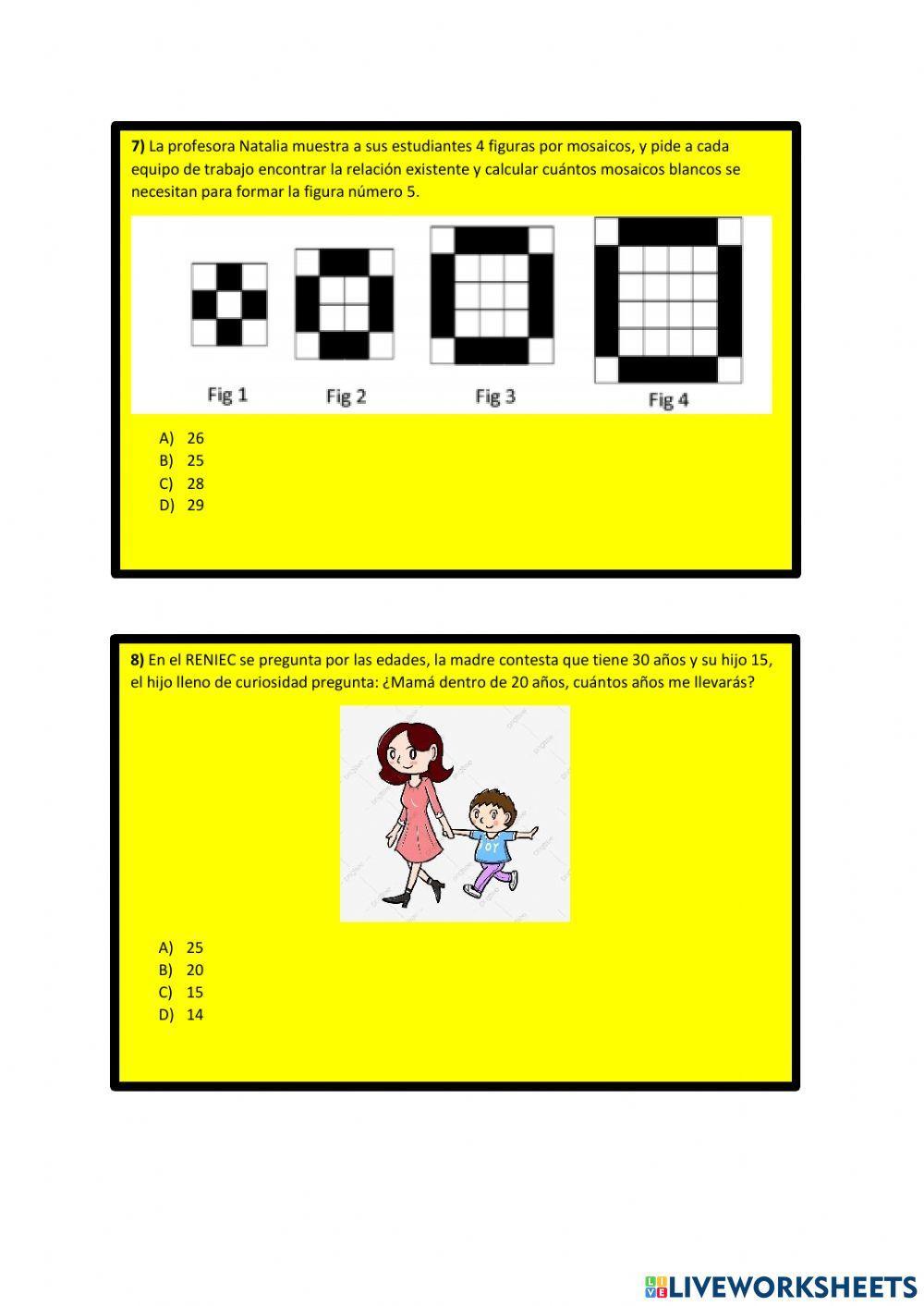 Juegos lógicos liberteños 2021