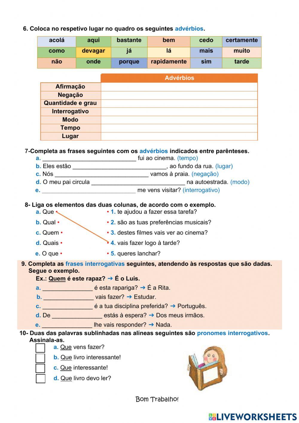 Exercícios de Gramática