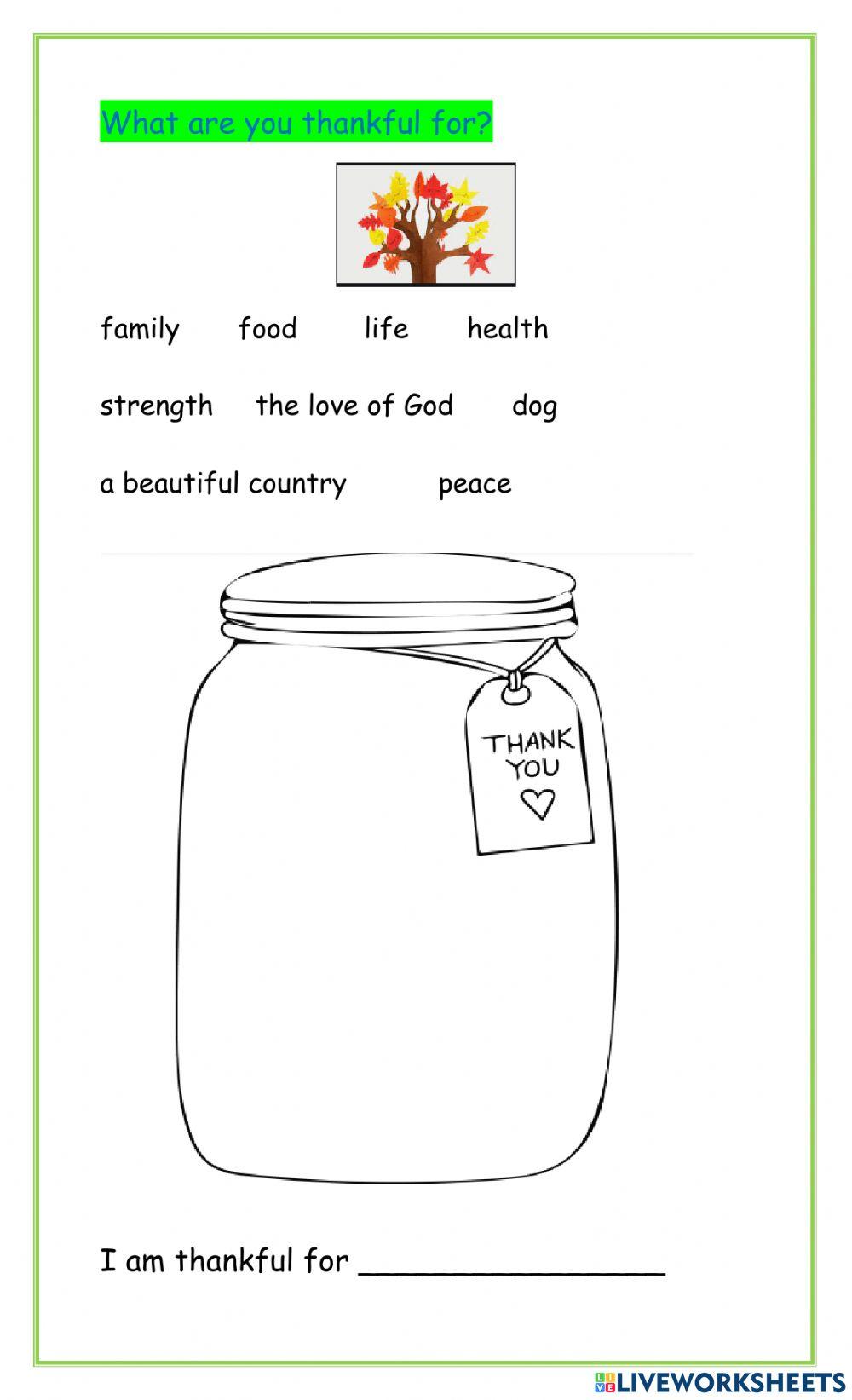 What are you thankful for?