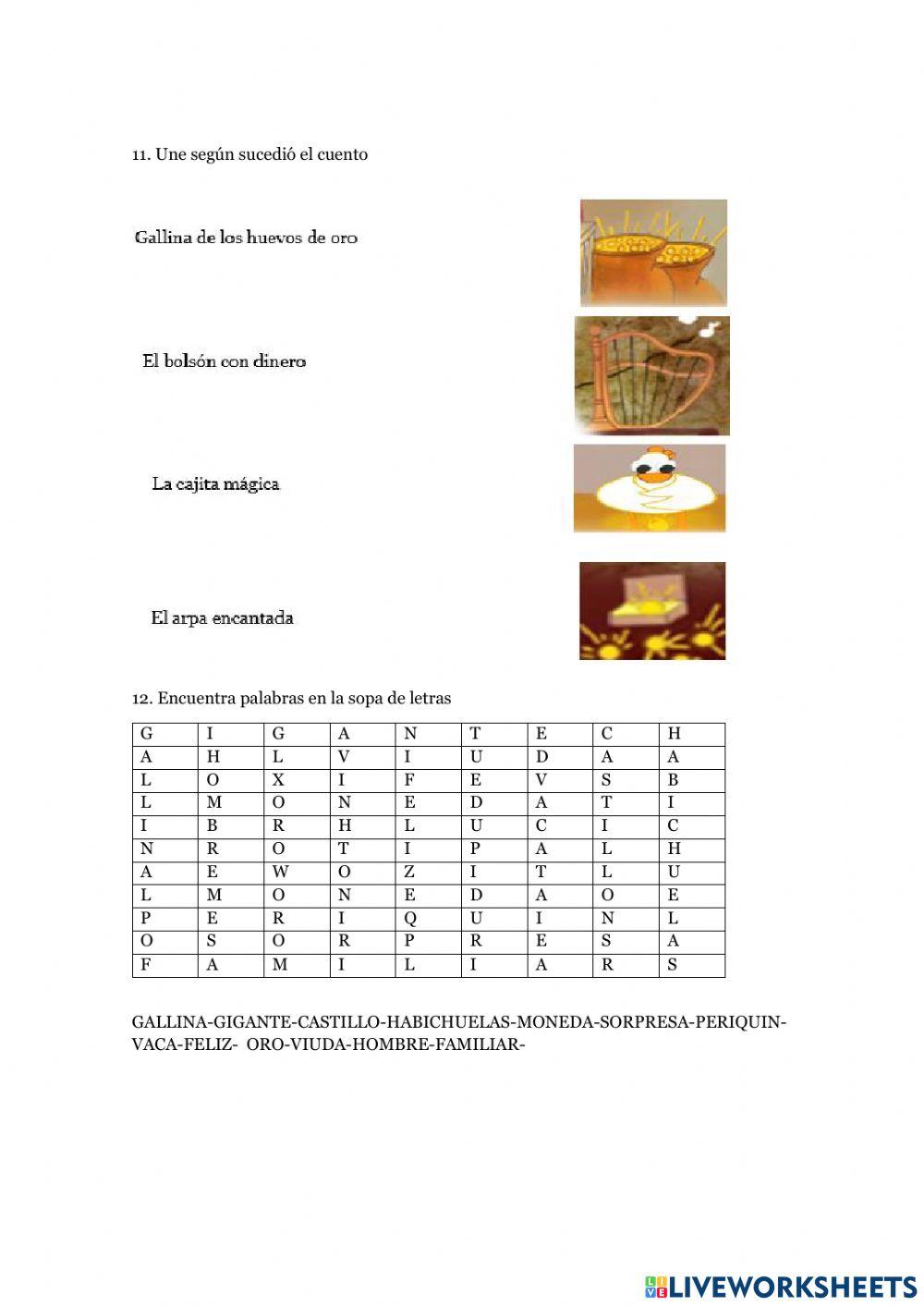 Cuento Las Habichuelas Mágicas