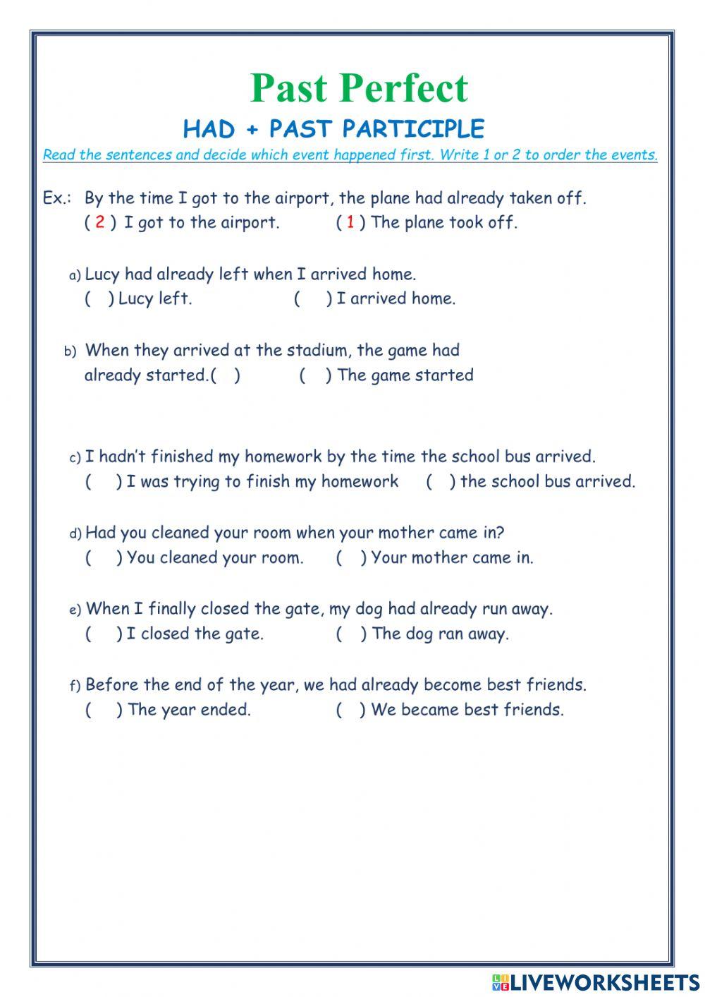 Past simple or Present perfect