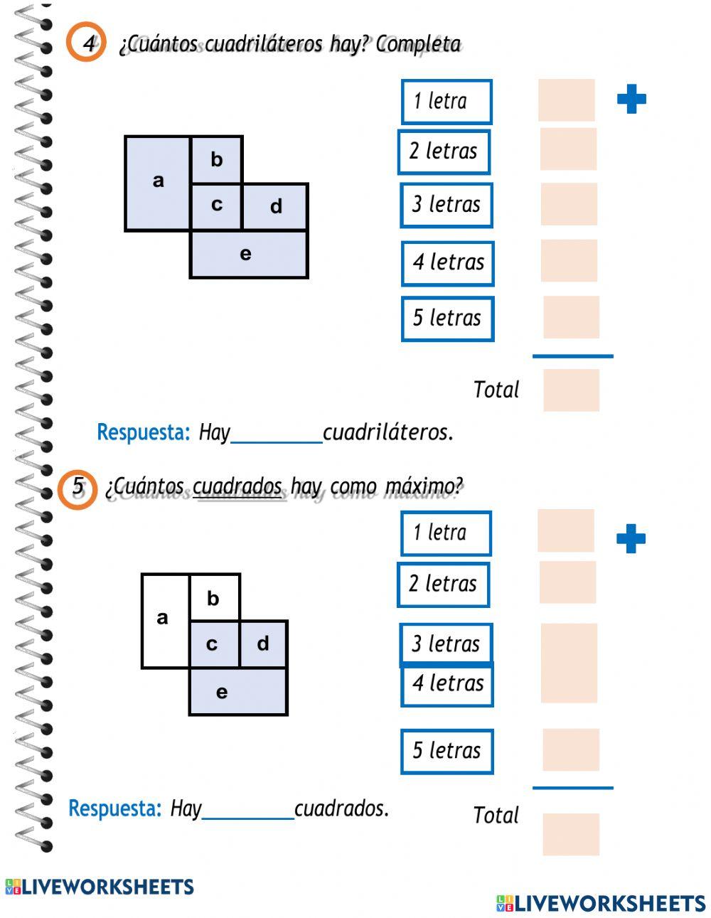 Conteo de cuadriláteros