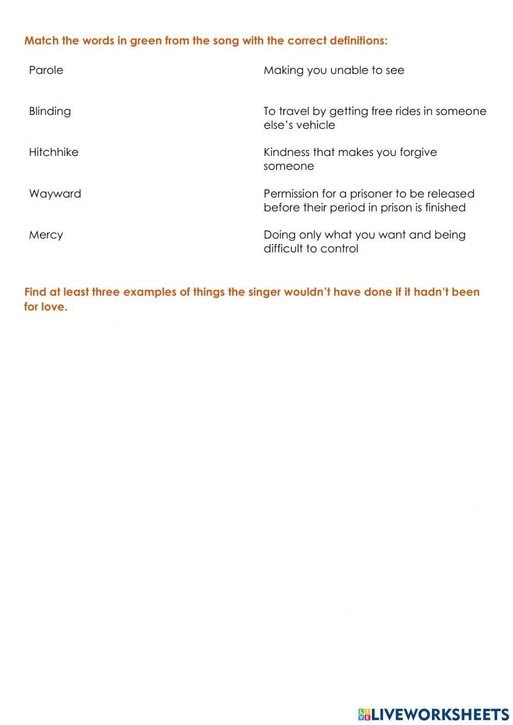 If it hadn-t been for love - Adele (third Conditional)