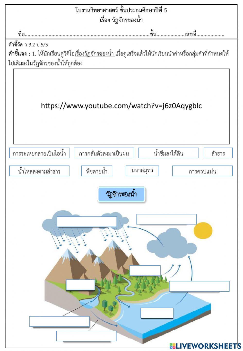 วัฏจักรของน้ำ