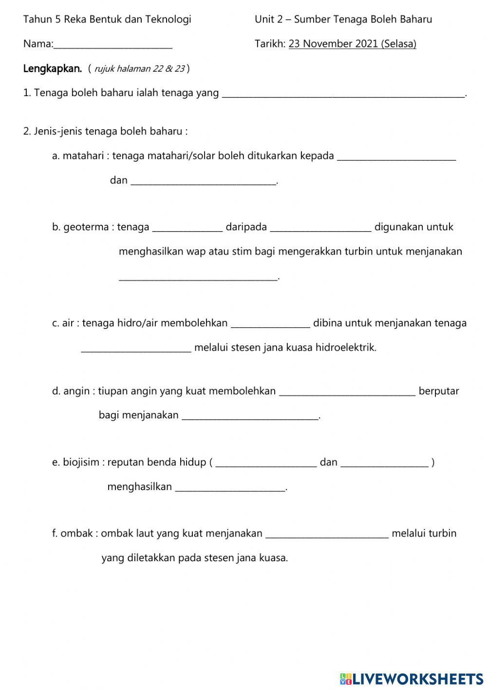 Unit 2 - Sumber Boleh Baharu