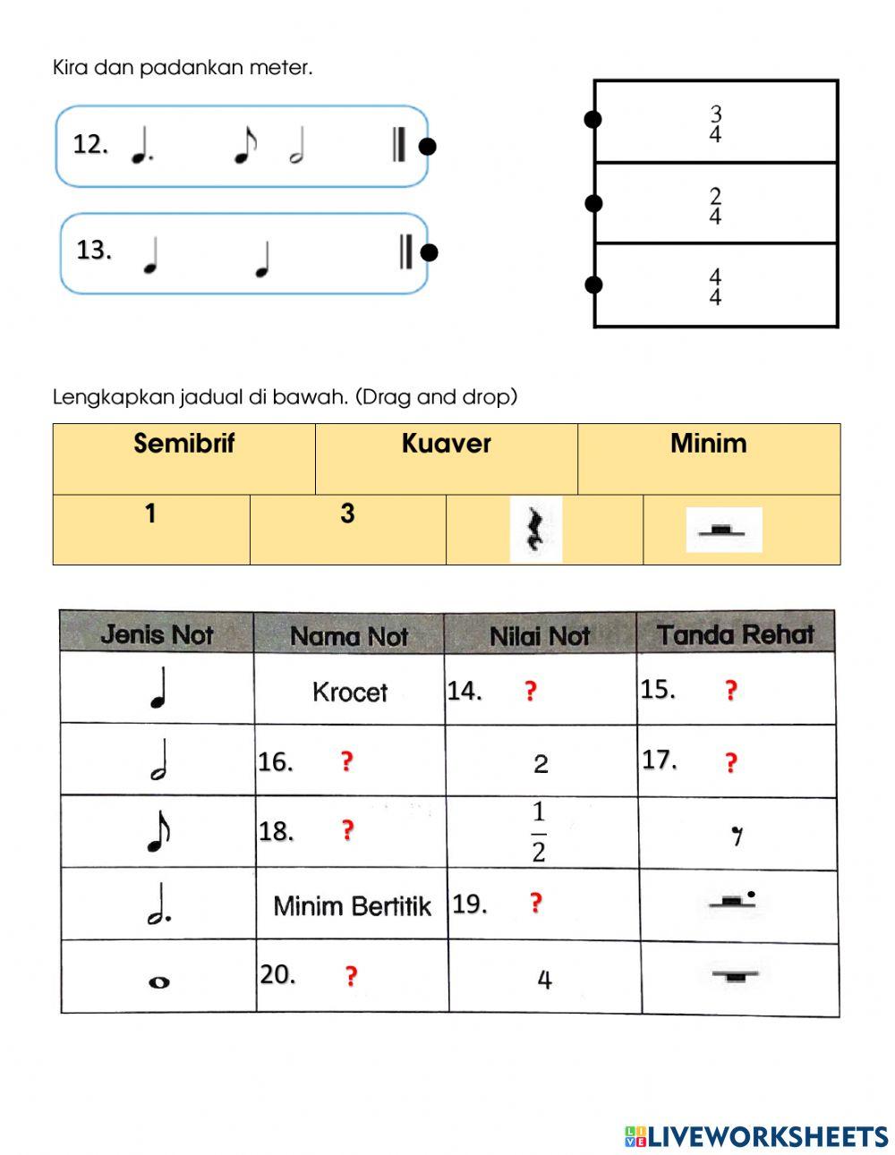 Penilaian Muzik Tahun 6