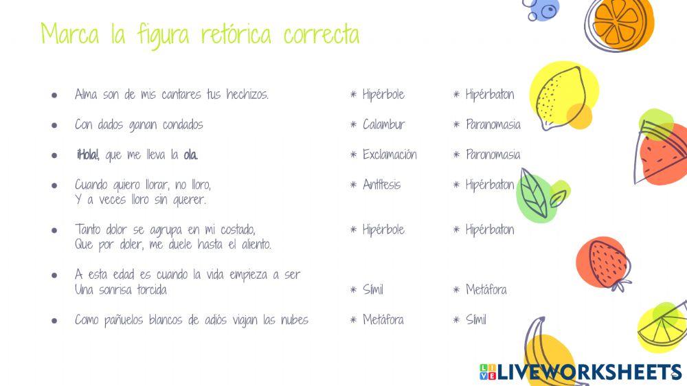 Figuras retóricas y estrofas