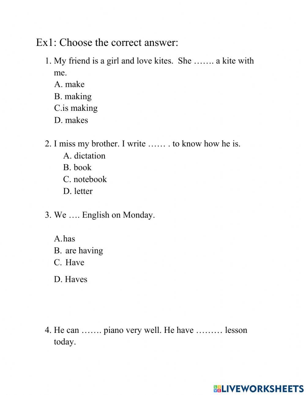 What are they doing online pdf exercise | Live Worksheets