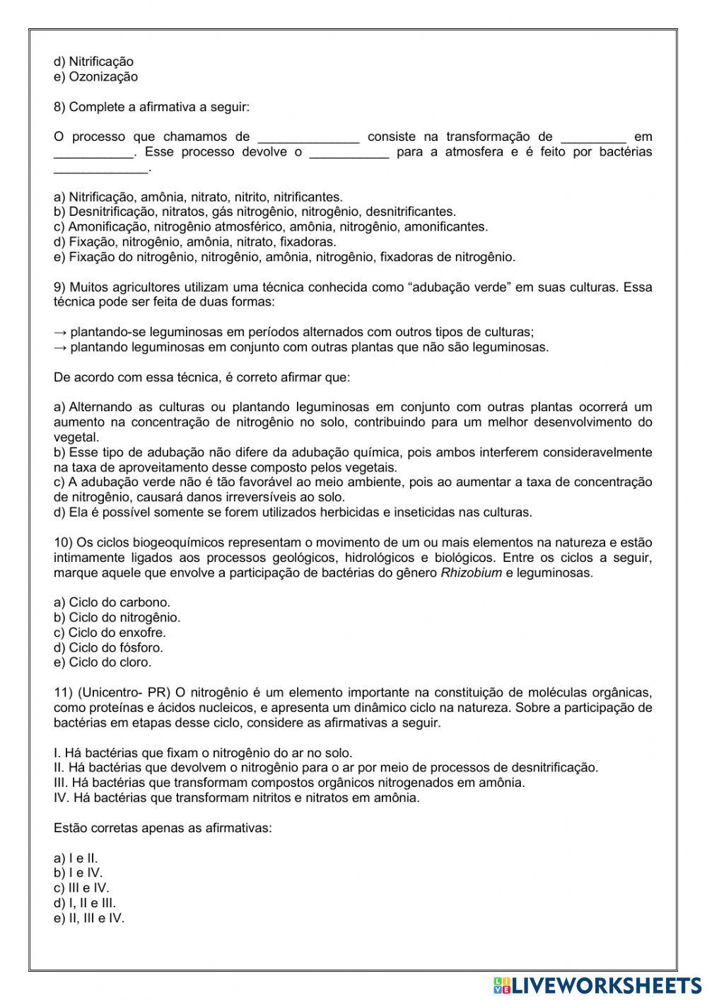 Ciclos biogeoquímicos