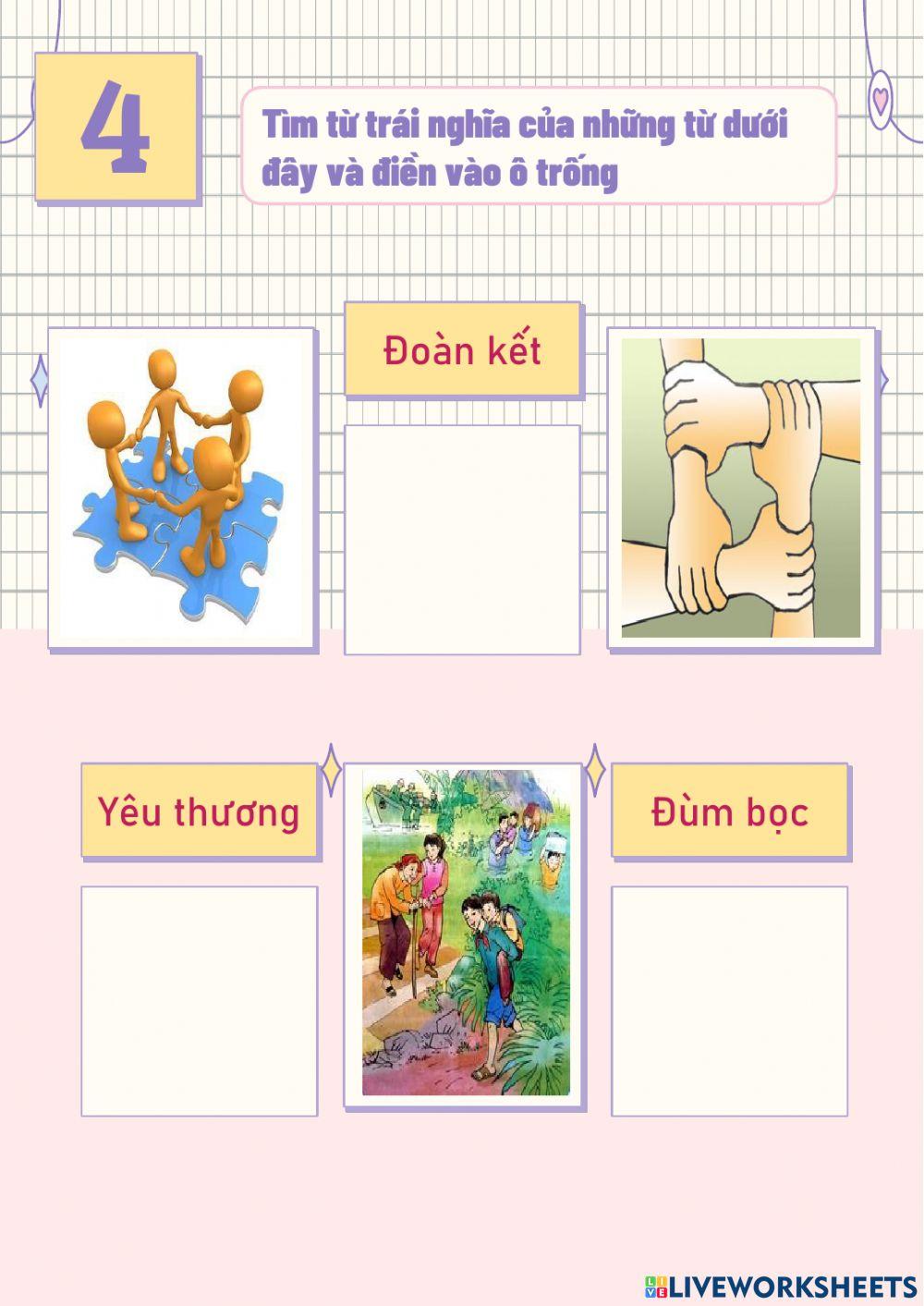 Phiếu bài tập Tiếng Việt 4 Tuần 2