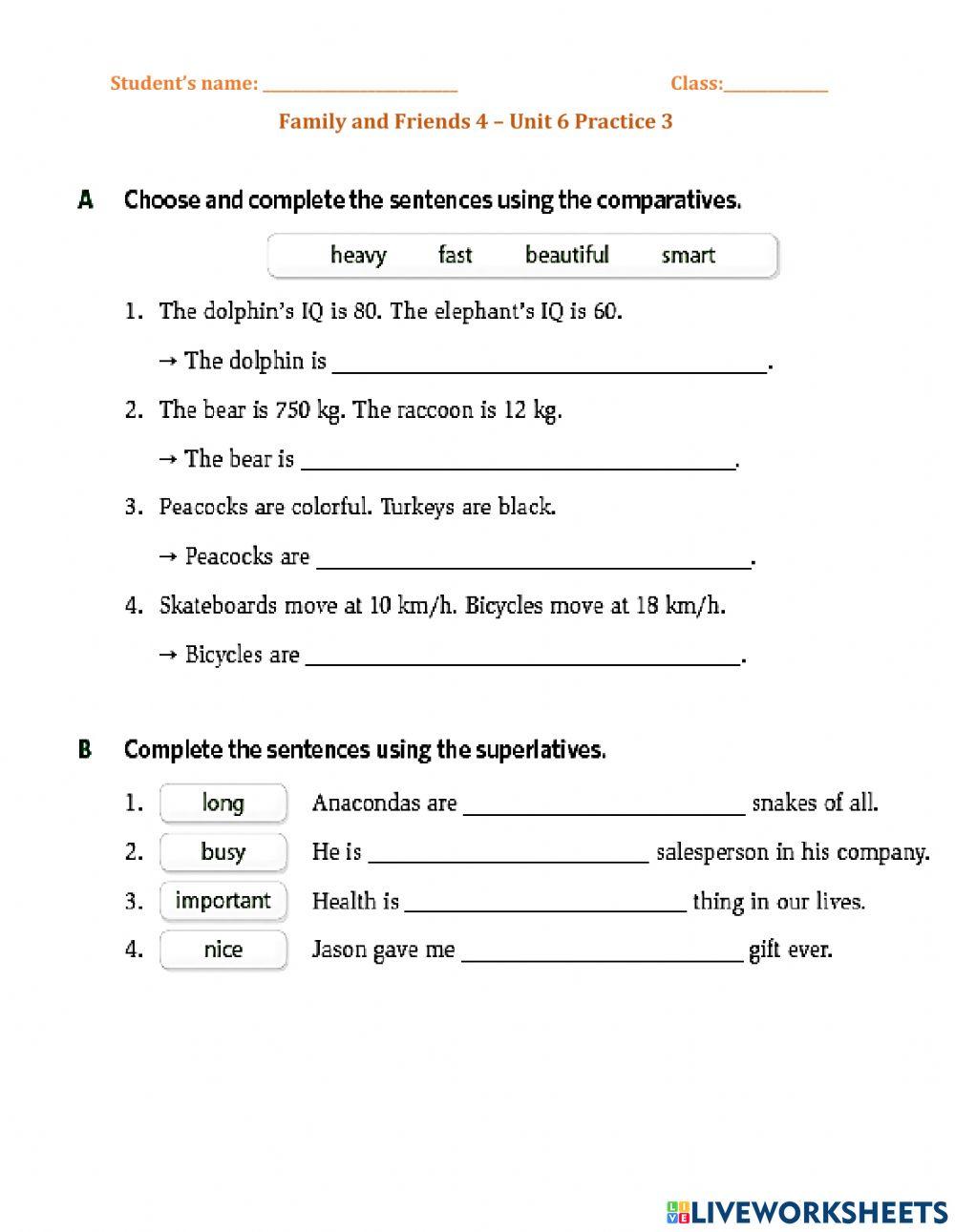 FF4 Unit 6 Practice 3