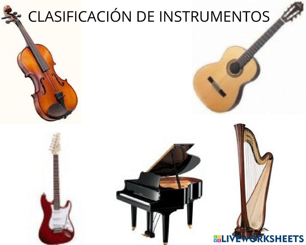 Clasificación de instrumentos