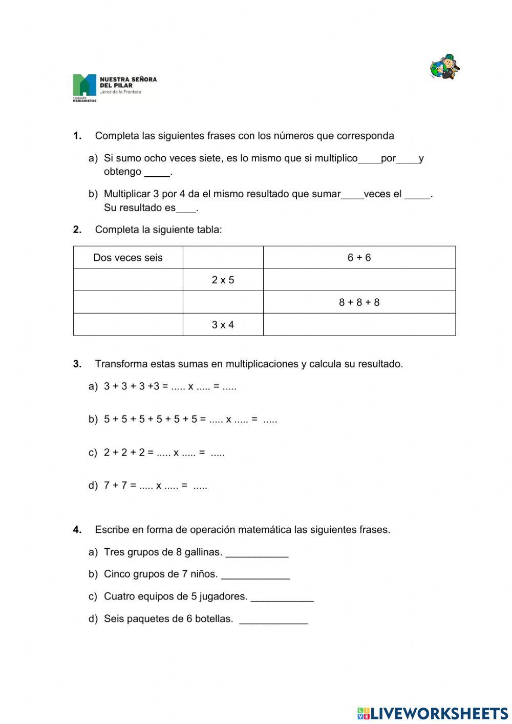 La multiplicación