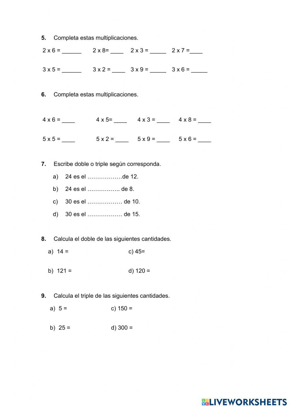 La multiplicación
