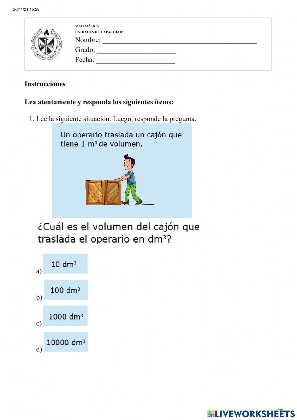 Unidades de capacidad