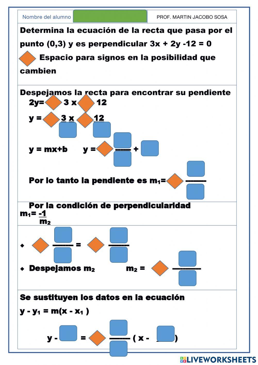 Análisis entre dos rectas