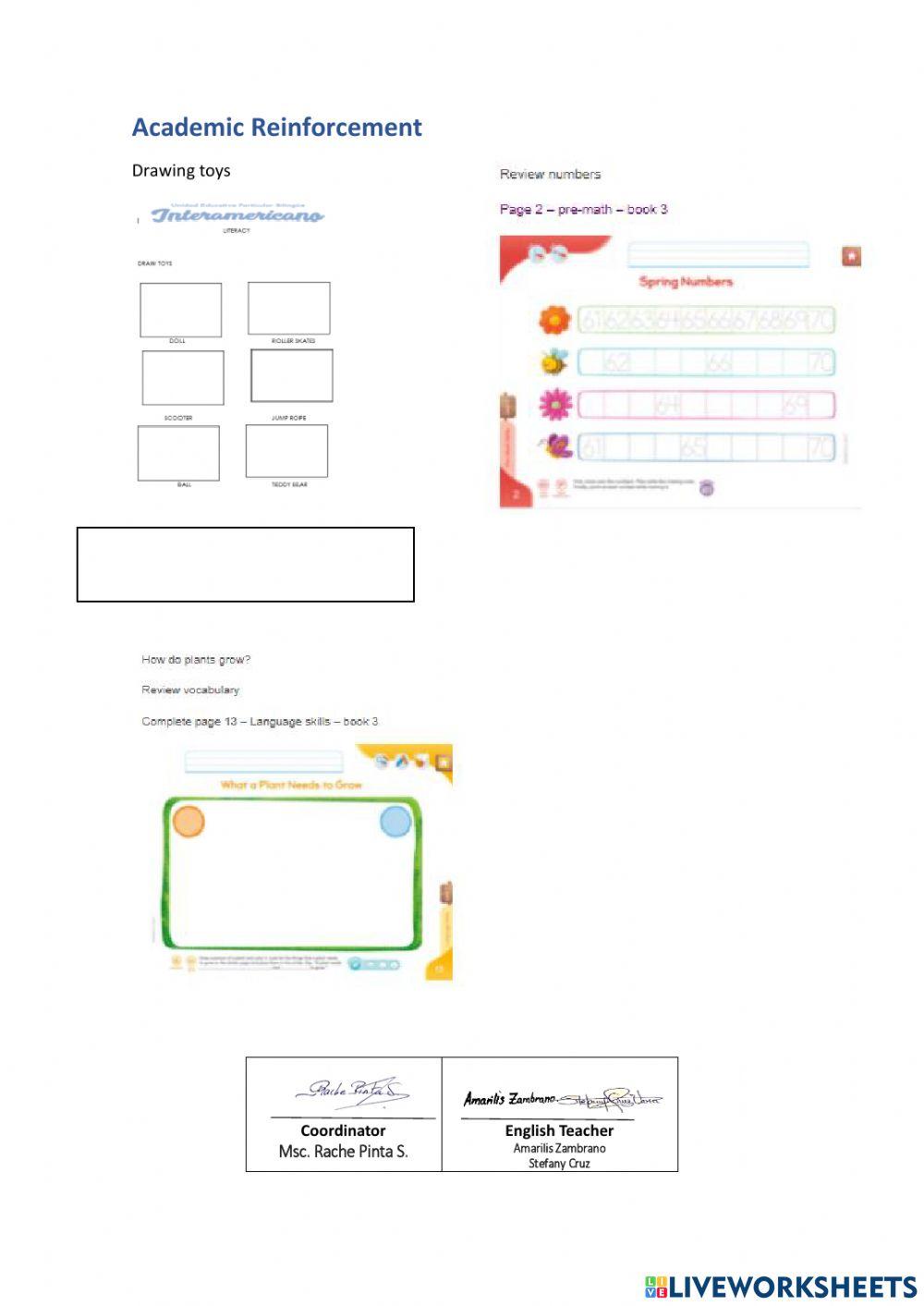 Weekly activities 29