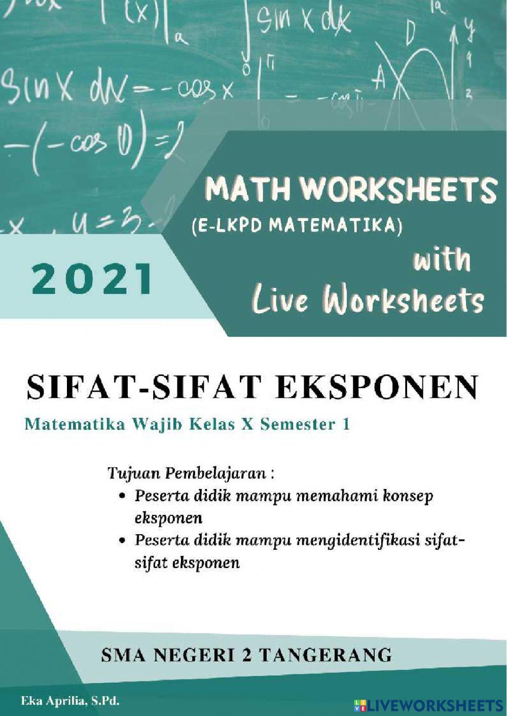 Sifat-Sifat Eksponen