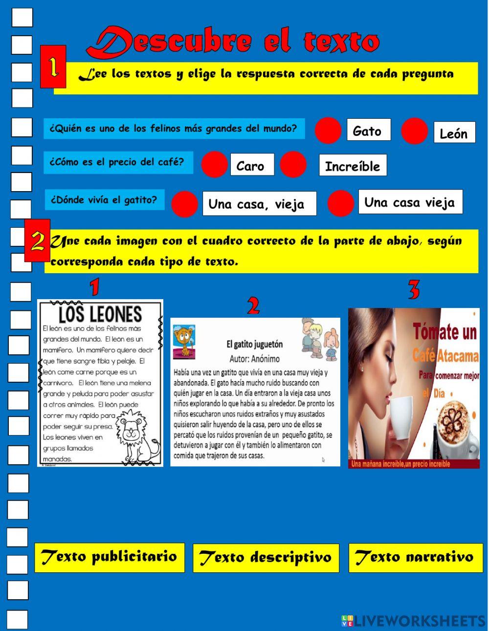 Comprensión lectora.