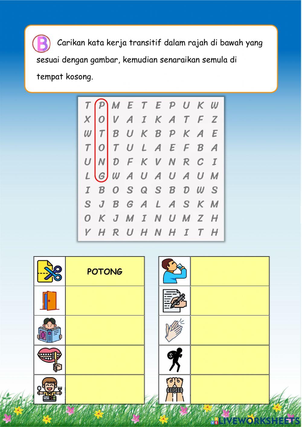 Kata Kerja Transitif