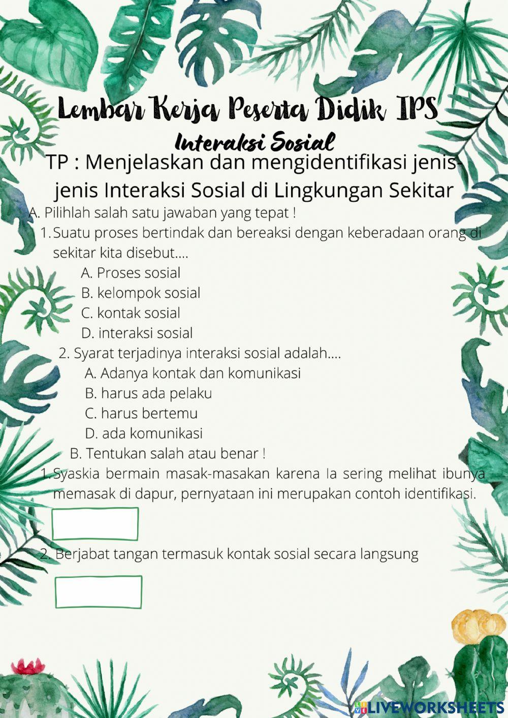 Tema 2 Mengenal Lingkungan Sekitar