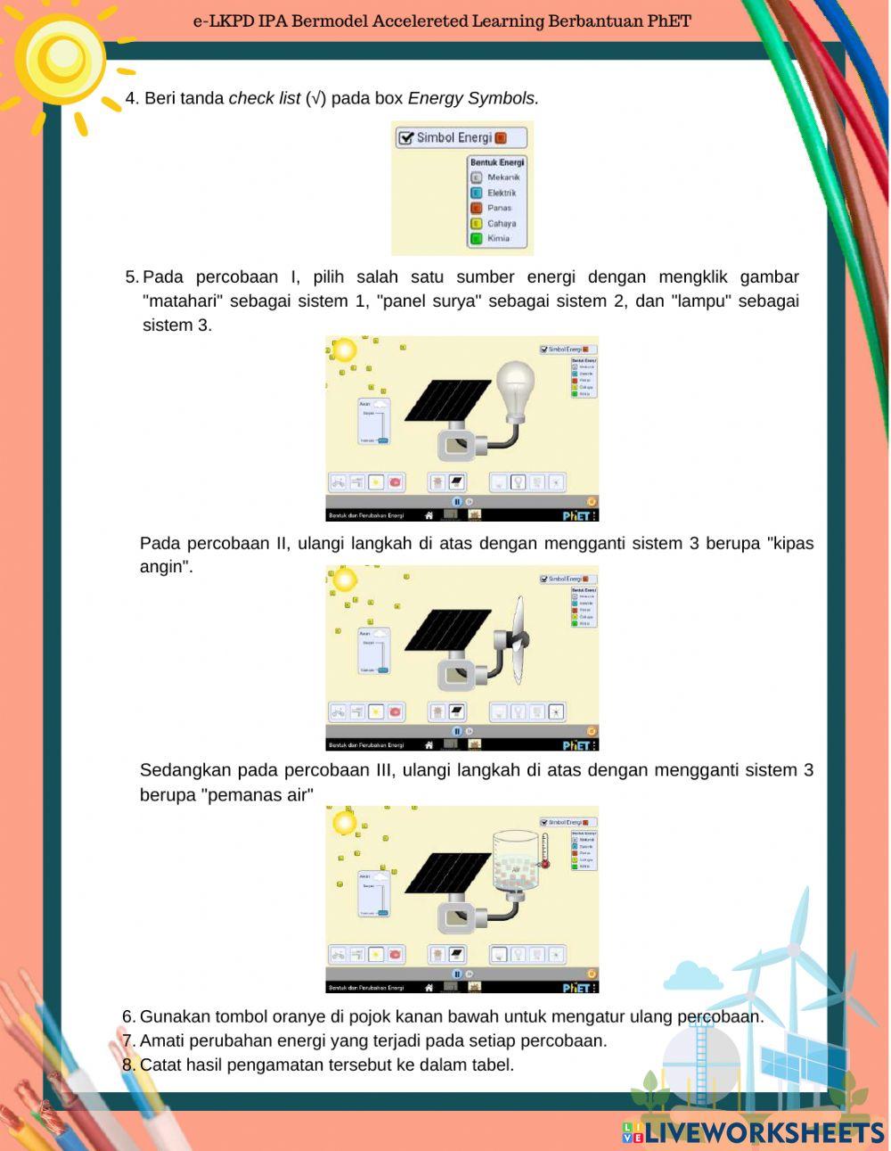 E-LKPD IPA BENTUK DAN PERUBAHAN ENERGI