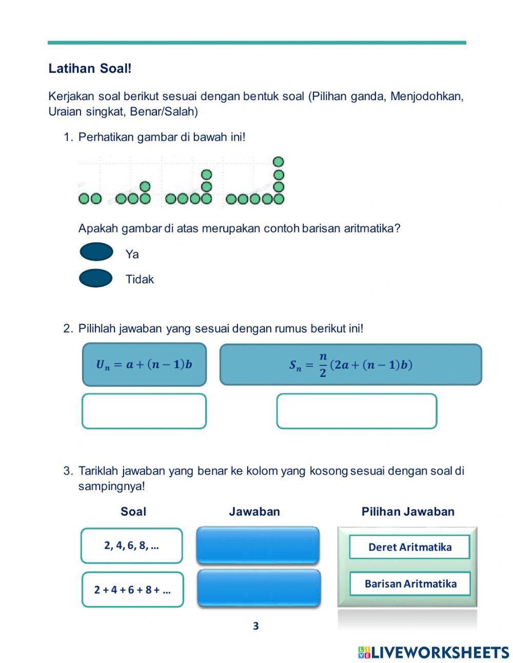 Barisan aritmatika xi