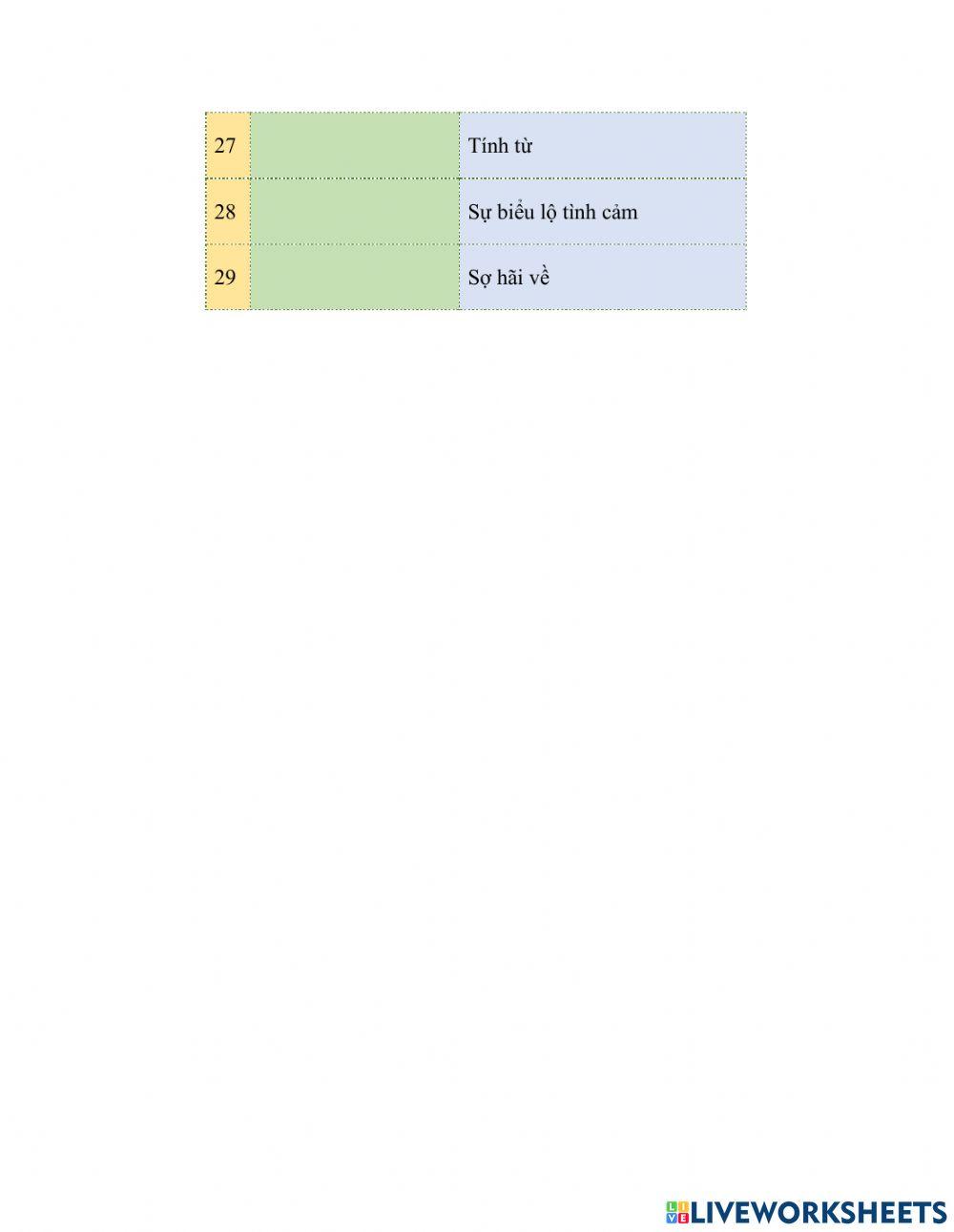 Fun for movers vocab U8