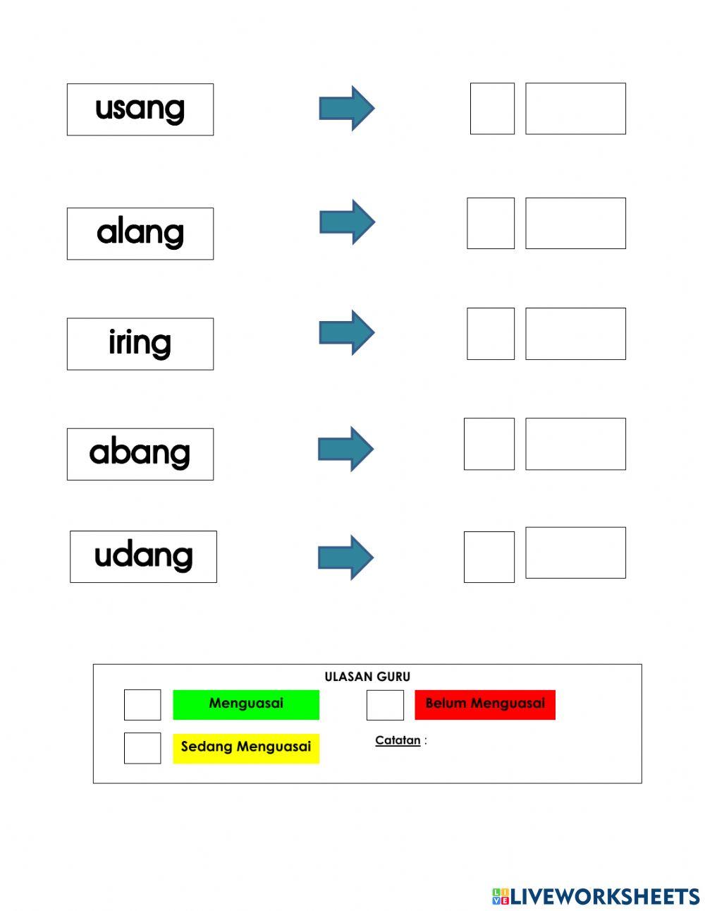 Kemahiran 19 : Perkataan V+KVKK