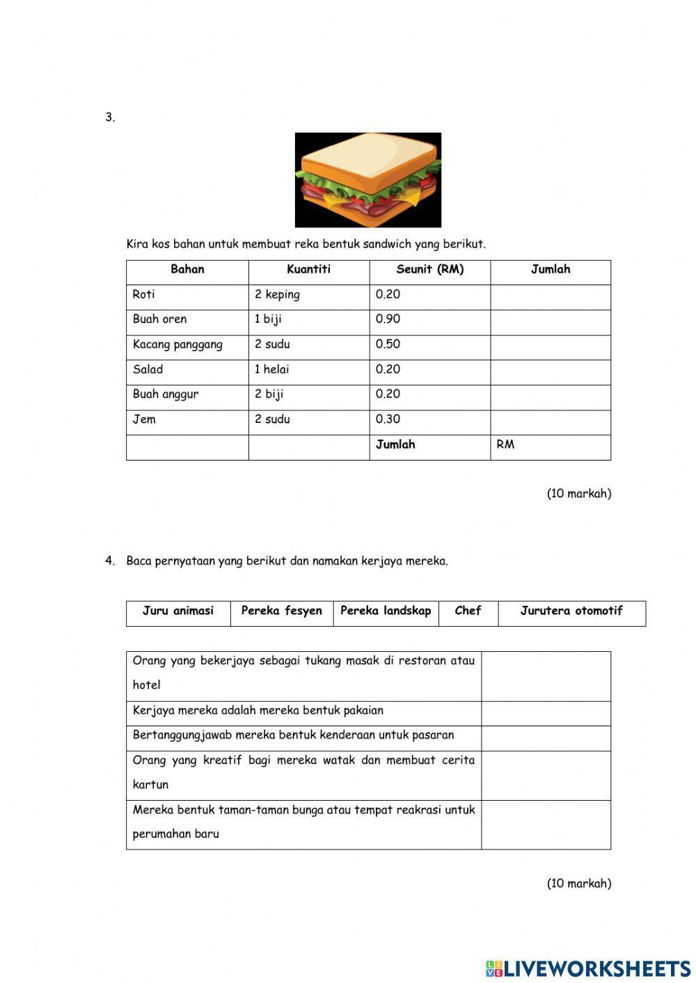 Pentaksiran setara standard rbt tahun 4
