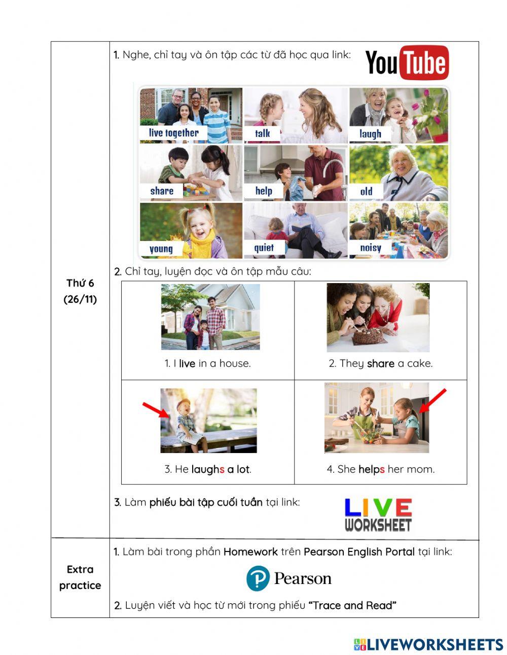 Phiếu giao bài môn ta tuần từ 22-26-11