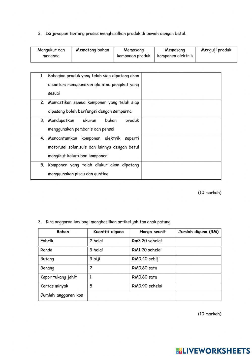 Pentaksiran setara standard rbt tahun 5