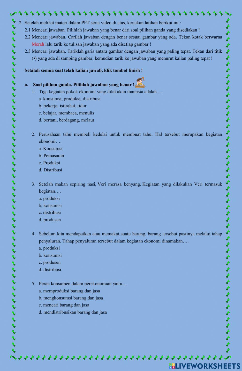 Lkpd kegiatan ekonomi kelas 7